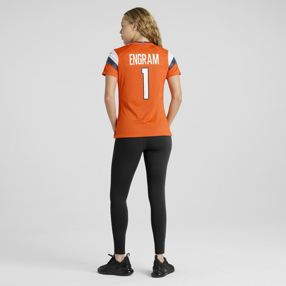 Evan Engram Denver Broncos Women's Team Game Jersey - Orange Jerseys