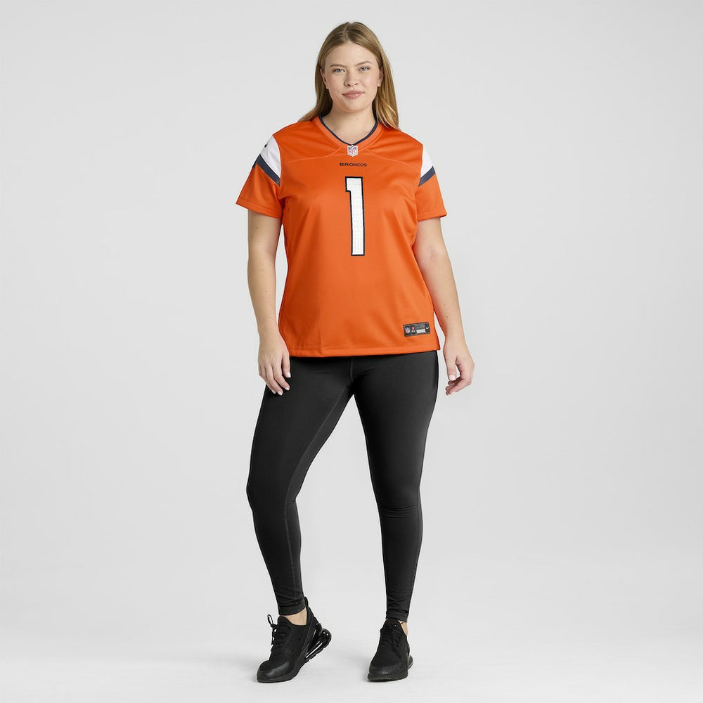 Evan Engram Denver Broncos Women's Team Game Jersey - Orange Jerseys