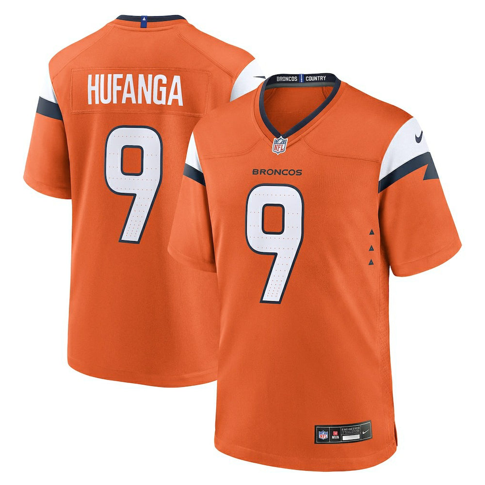 Talanoa Hufanga Denver Broncos Team Game Jersey - Orange Jerseys