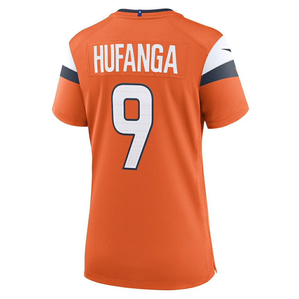 Talanoa Hufanga Denver Broncos Women's Team Game Jersey - Orange Jerseys