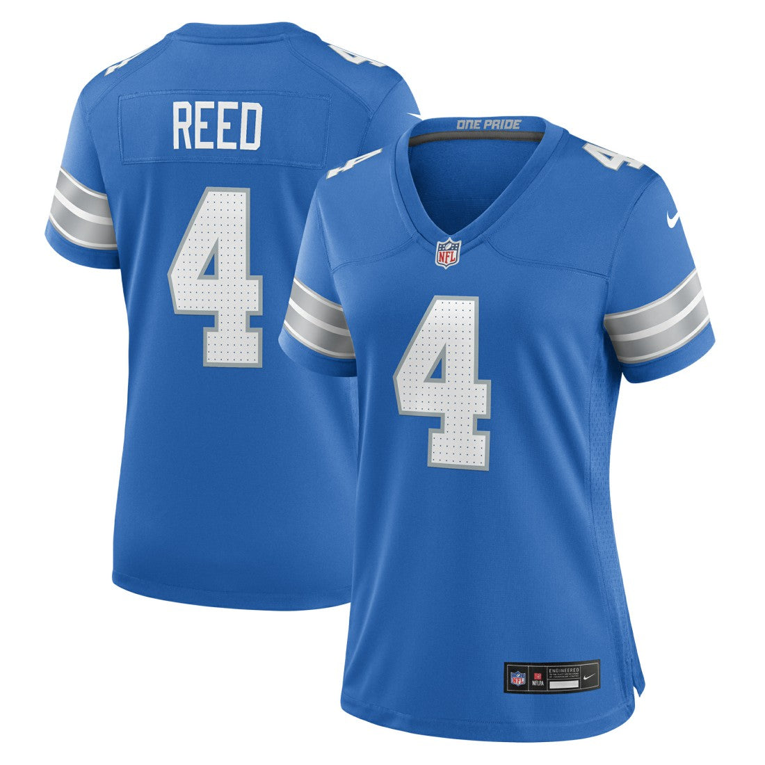 D.J. Reed Detroit Lions Women's Team Game Jersey - Blue Jerseys