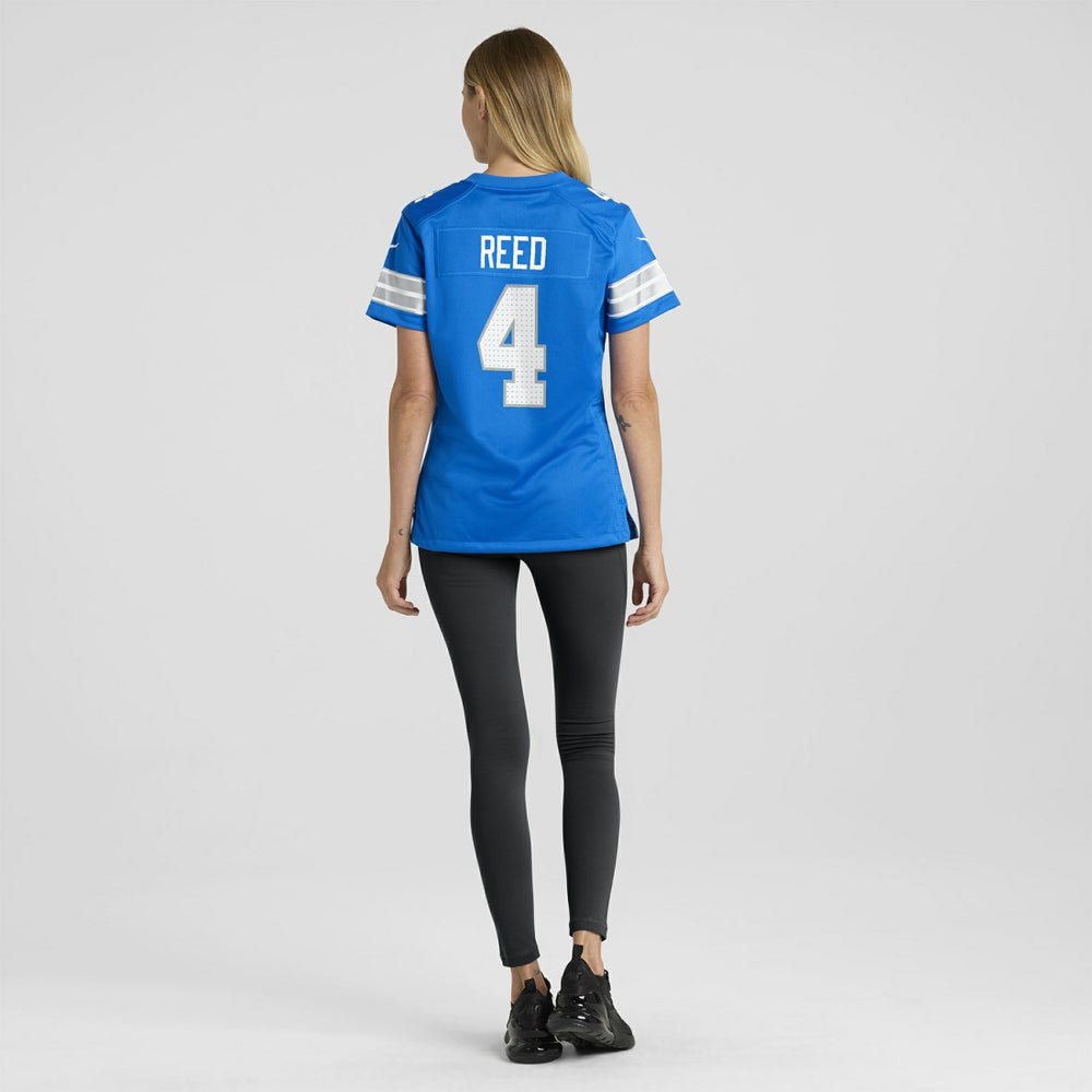 D.J. Reed Detroit Lions Women's Team Game Jersey - Blue Jerseys
