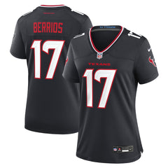 Braxton Berrios Houston Texans Women's Team Game Jersey - Navy Jerseys