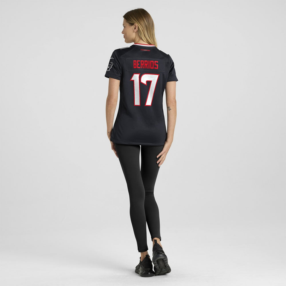 Braxton Berrios Houston Texans Women's Team Game Jersey - Navy Jerseys
