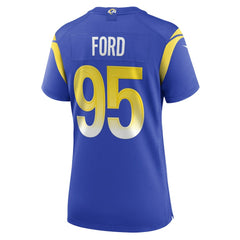 Poona Ford Los Angeles Rams Women's Team Game Jersey - Royal Jerseys
