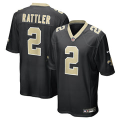 Spencer Rattler New Orleans Saints Team Game Jersey - Black Jerseys