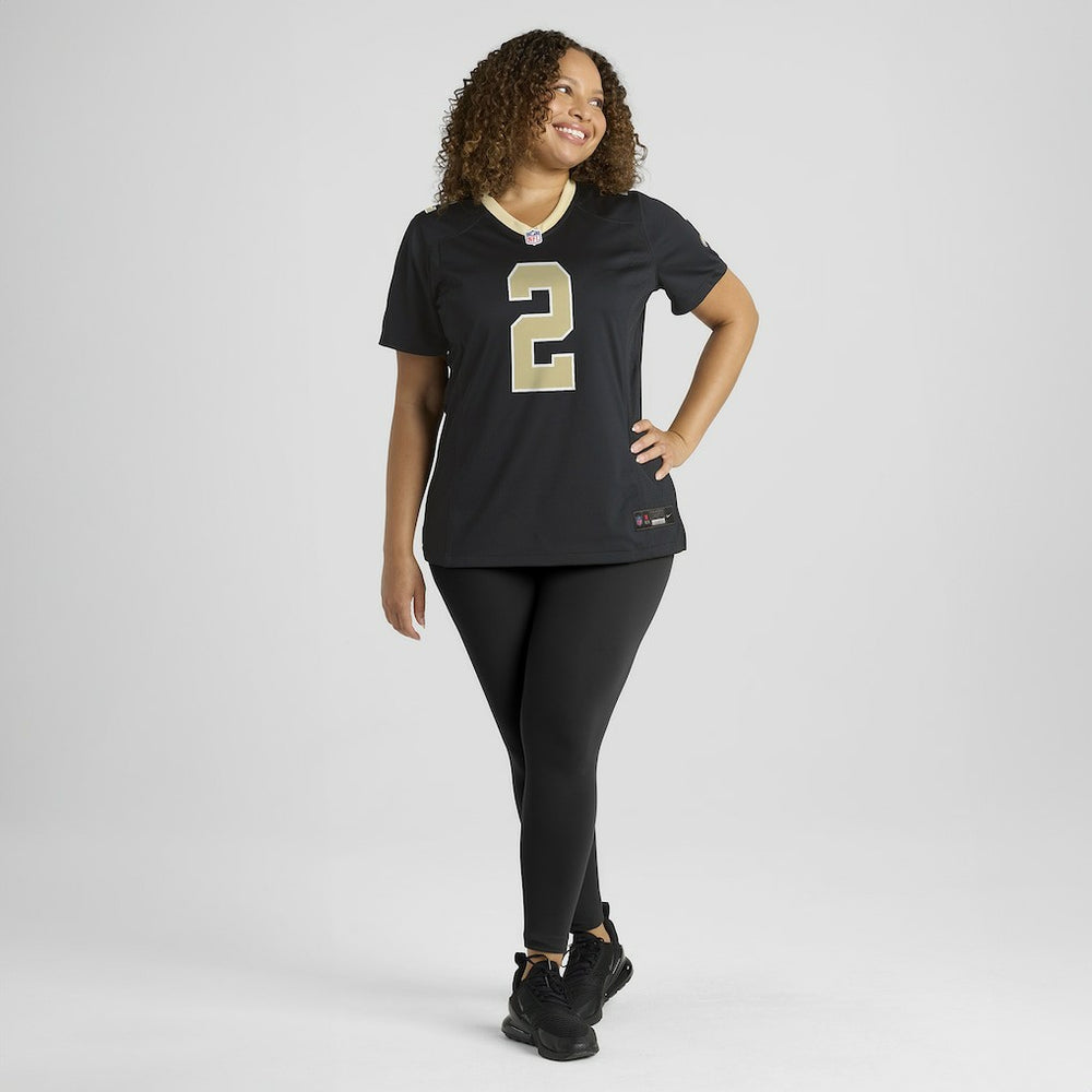 Spencer Rattler New Orleans Saints Women's Team Game Jersey - Black Jerseys