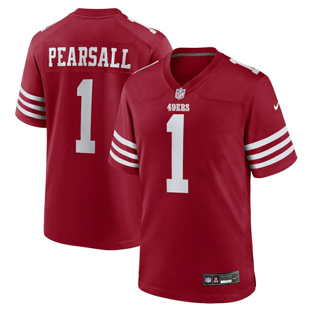 Ricky Pearsall San Francisco 49ers Team Game Jersey - Scarlet Jerseys