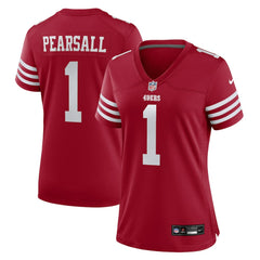 Ricky Pearsall San Francisco 49ers Women's Team Game Jersey - Scarlet Jerseys