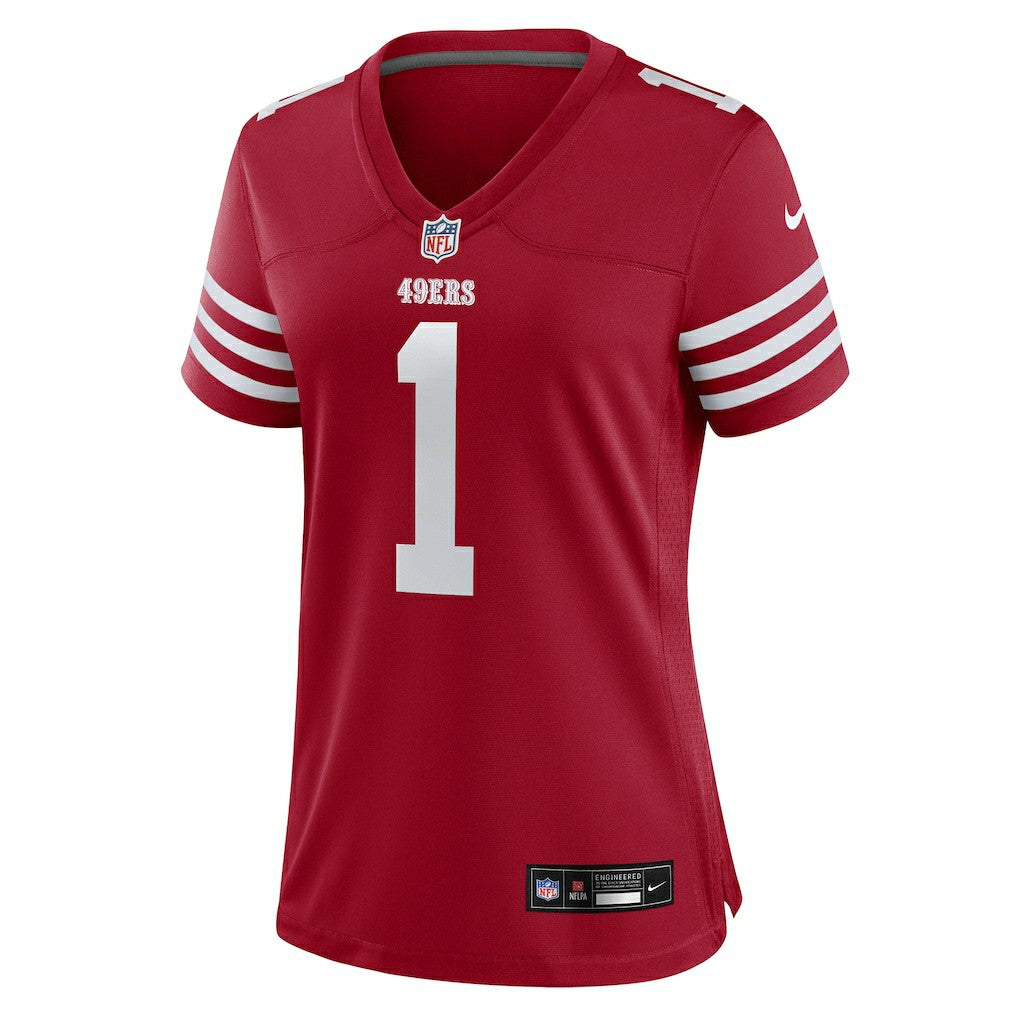 Ricky Pearsall San Francisco 49ers Women's Team Game Jersey - Scarlet Jerseys