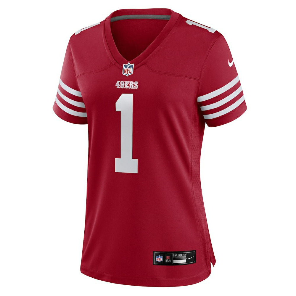 Ricky Pearsall San Francisco 49ers Women's Team Game Jersey - Scarlet Jerseys
