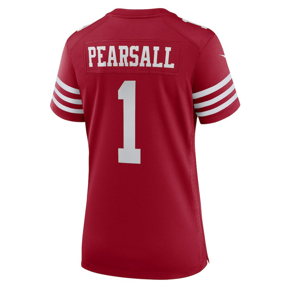 Ricky Pearsall San Francisco 49ers Women's Team Game Jersey - Scarlet Jerseys