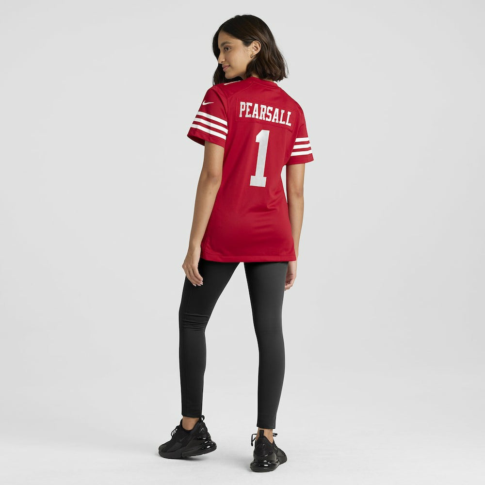 Ricky Pearsall San Francisco 49ers Women's Team Game Jersey - Scarlet Jerseys