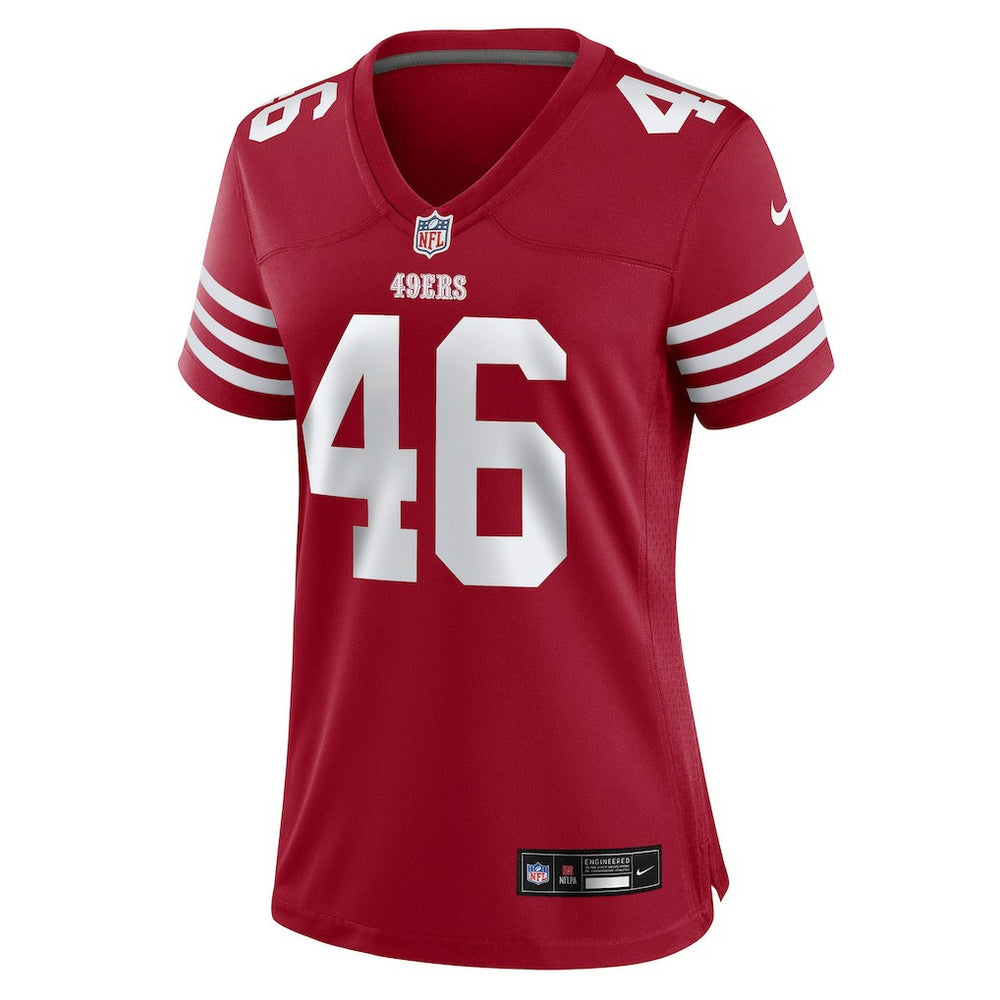 Jon Weeks San Francisco 49ers Women's Team Game Jersey - Scarlet Jerseys