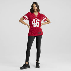 Jon Weeks San Francisco 49ers Women's Team Game Jersey - Scarlet Jerseys