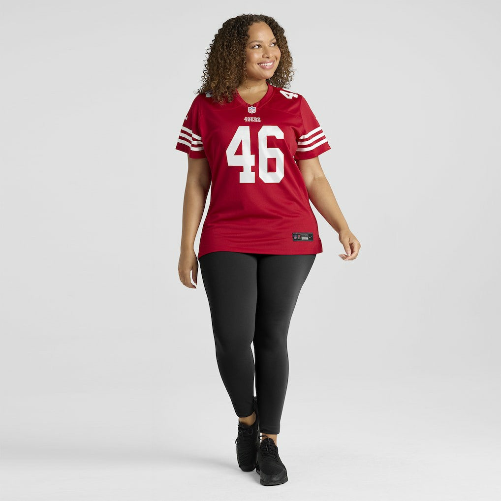 Jon Weeks San Francisco 49ers Women's Team Game Jersey - Scarlet Jerseys