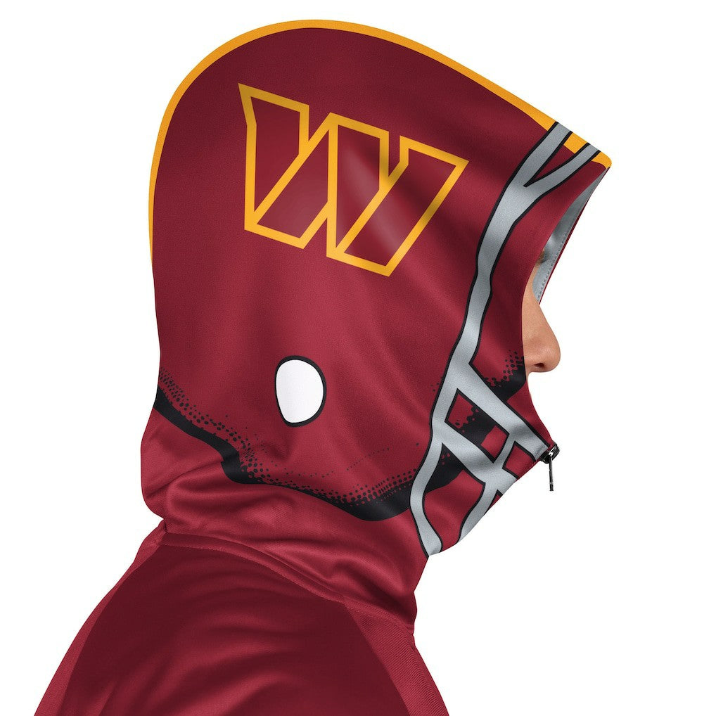 Washington Commanders Pro Player Helmet Full-Zip Hooded Track Jacket - Burgundy/Gold Jackets