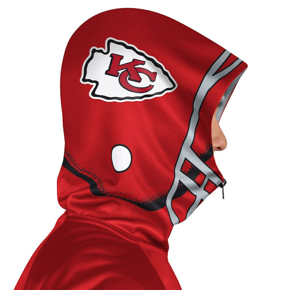 Kansas City Chiefs Pro Player Helmet Full-Zip Hooded Track Jacket - Red/Gold Jackets