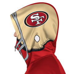 San Francisco 49ers Pro Player Helmet Full-Zip Hooded Track Jacket - Scarlet/Gold Jackets