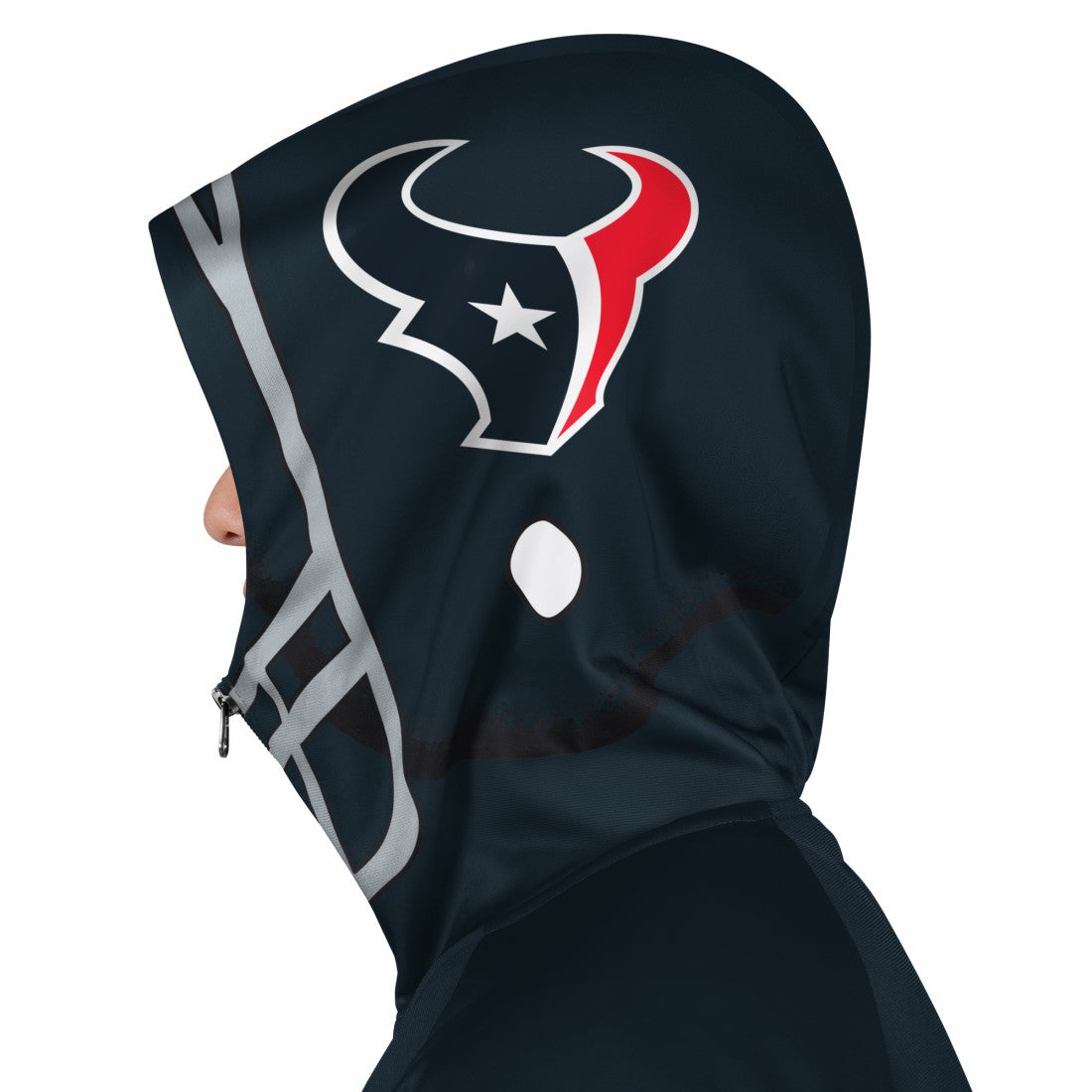 Houston Texans Pro Player Helmet Full-Zip Hooded Track Jacket - Navy/Red Jackets
