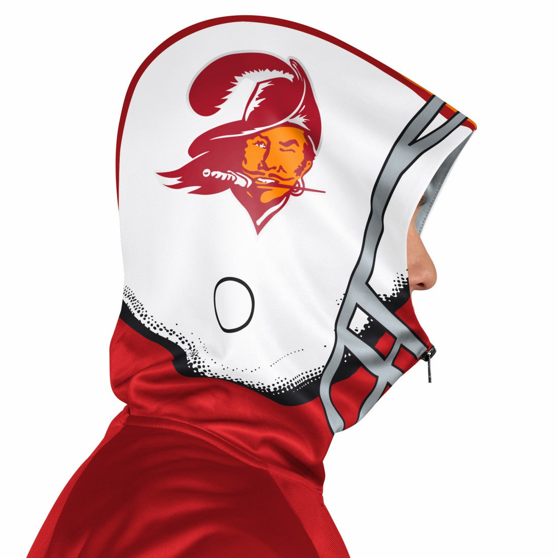 Tampa Bay Buccaneers Pro Player Retro Helmet Full-Zip Hooded Track Jacket - Red/Orange Jackets