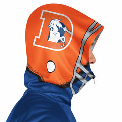 Denver Broncos Pro Player Retro Helmet Full-Zip Hooded Track Jacket - Royal/Orange Jackets