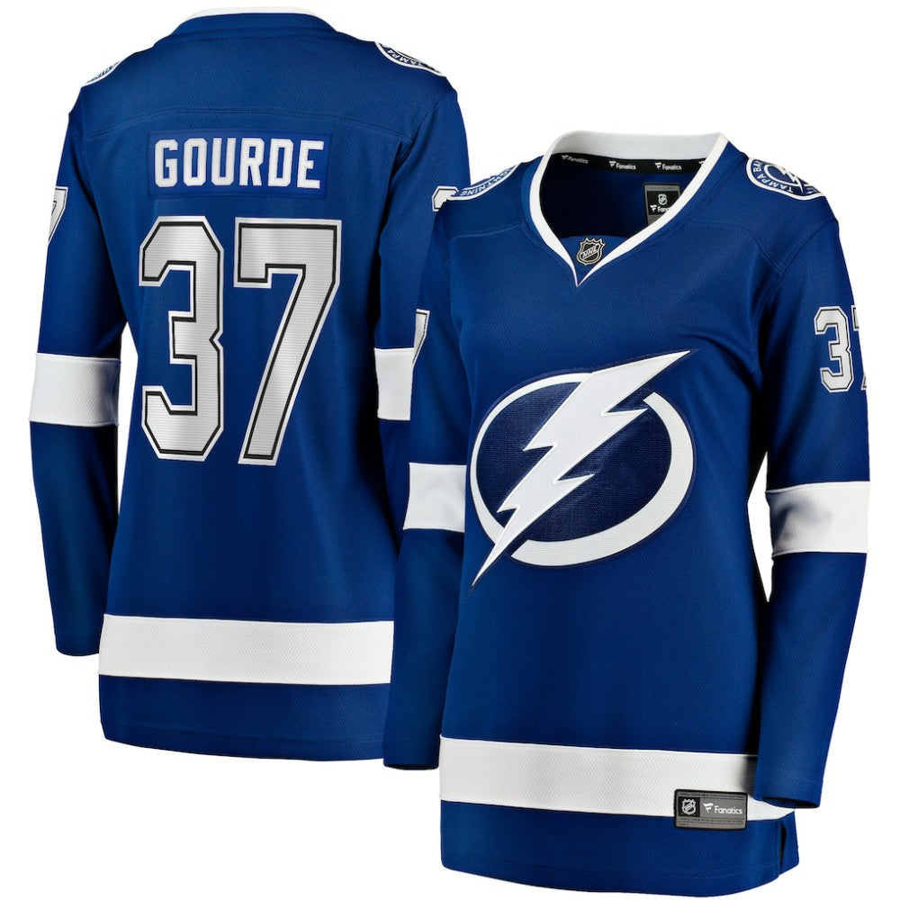 Yanni Gourde Tampa Bay Lightning Fanatics Women's Home Breakaway Player Jersey - Blue | US 202999976