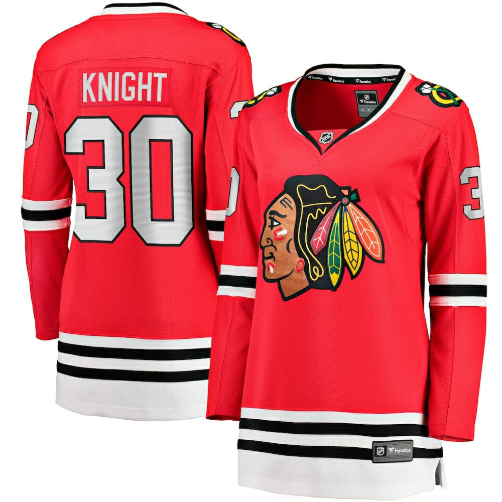 Spencer Knight Chicago Blackhawks Fanatics Women's Home Breakaway Player Jersey - Red | US 202999982