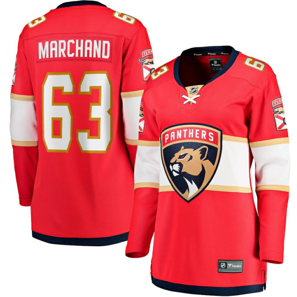 Brad Marchand Florida Panthers Fanatics Women's Home Breakaway Player Jersey - Red | US 203000005