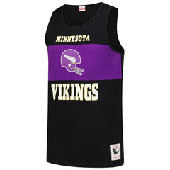 Minnesota Vikings Retro Colorblock Tank Top - Black Tops