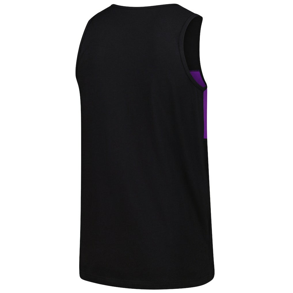 Minnesota Vikings Retro Colorblock Tank Top - Black Tops