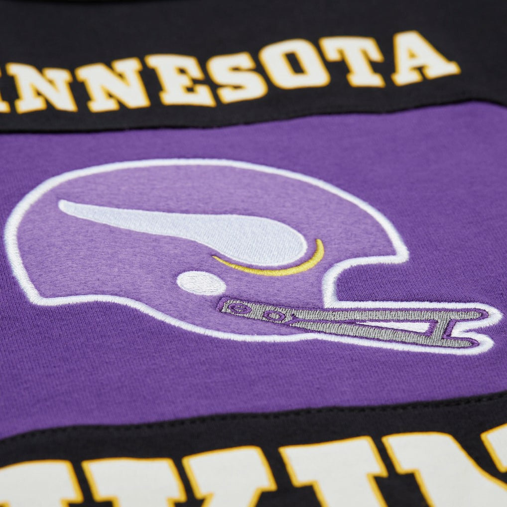 Minnesota Vikings Retro Colorblock Tank Top - Black Tops