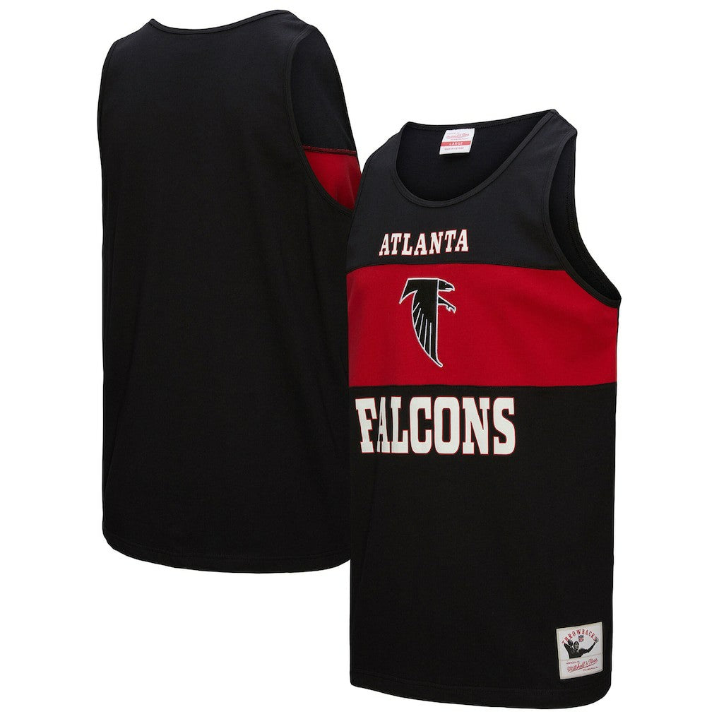 Atlanta Falcons Retro Colorblock Tank Top - Black Tops