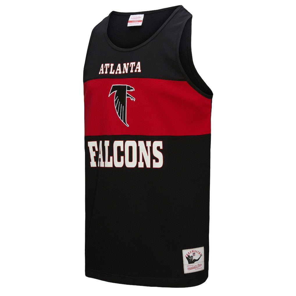 Atlanta Falcons Retro Colorblock Tank Top - Black Tops