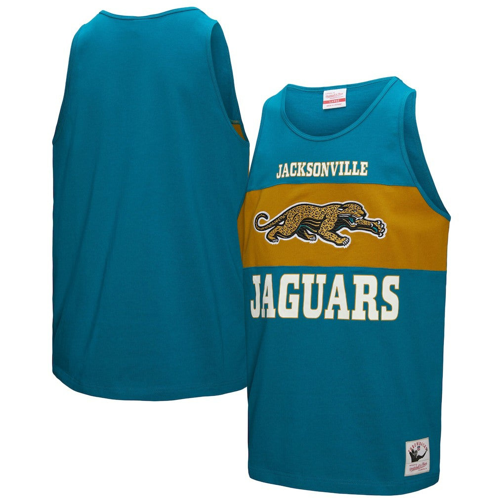 Jacksonville Jaguars Retro Colorblock Tank Top - Teal Tops