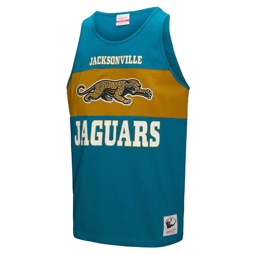 Jacksonville Jaguars Retro Colorblock Tank Top - Teal Tops