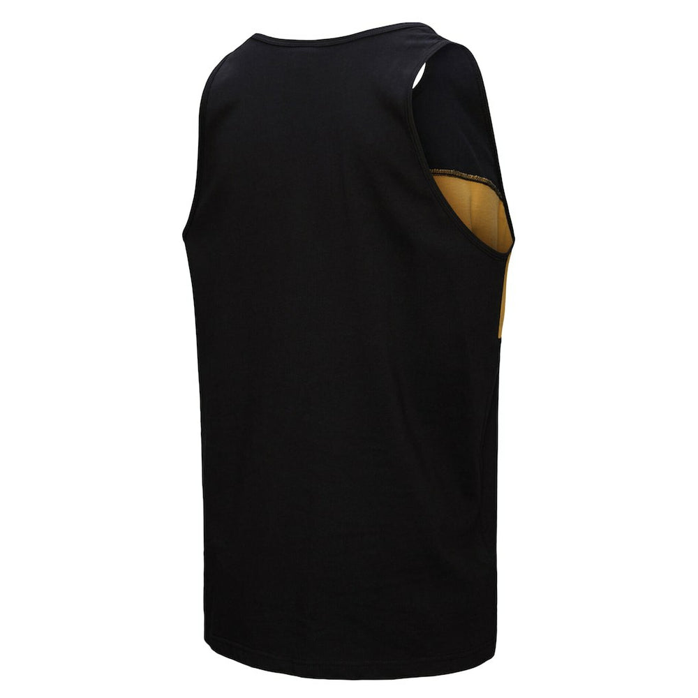 New Orleans Saints Retro Colorblock Tank Top - Black Tops