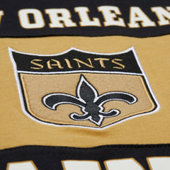 New Orleans Saints Retro Colorblock Tank Top - Black Tops