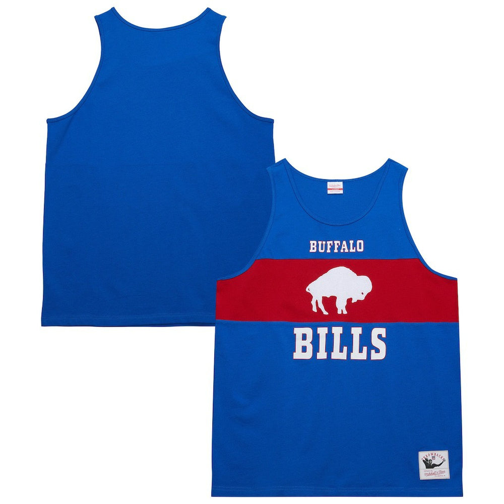 Buffalo Bills Retro Colorblock Tank Top - Royal Tops