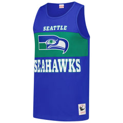 Seattle Seahawks Retro Colorblock Tank Top - Royal Tops