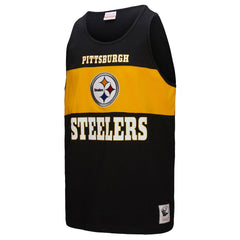 Pittsburgh Steelers Retro Colorblock Tank Top - Black Tops