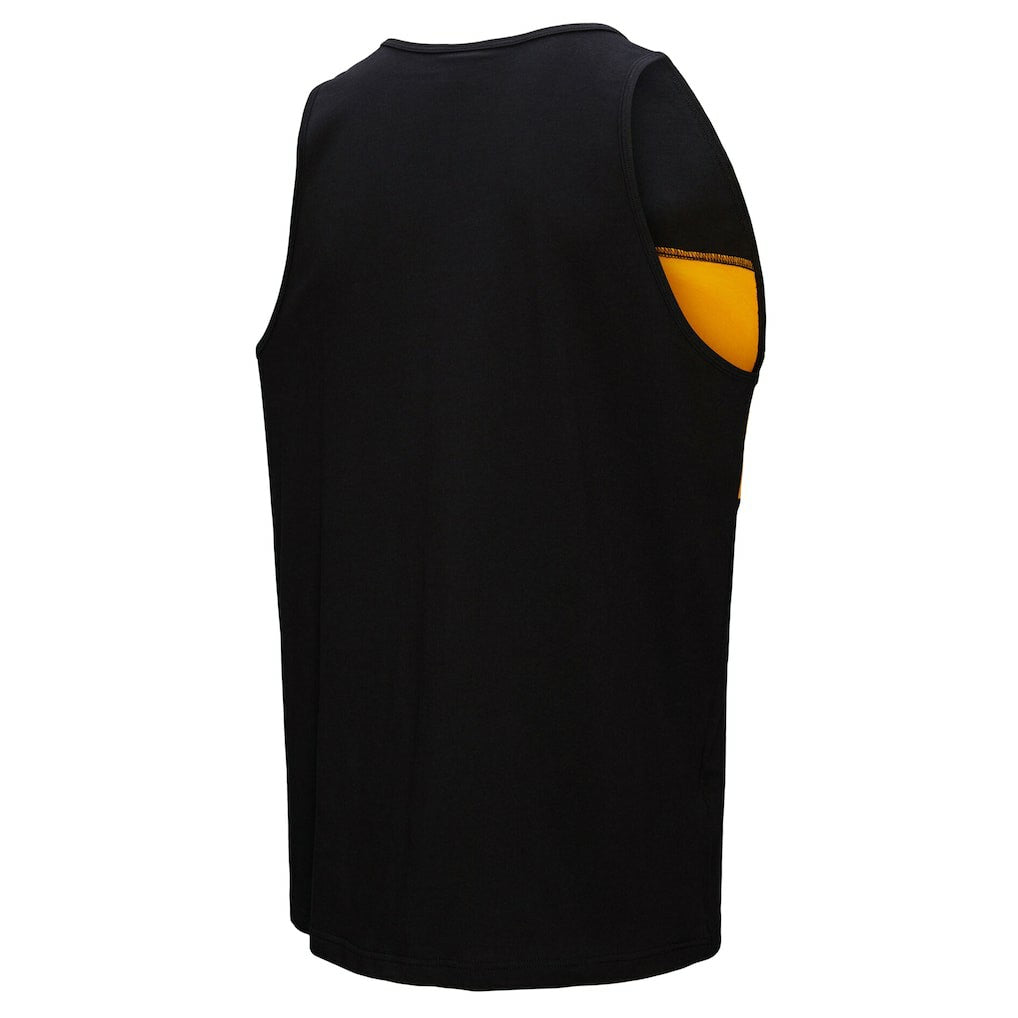 Pittsburgh Steelers Retro Colorblock Tank Top - Black Tops