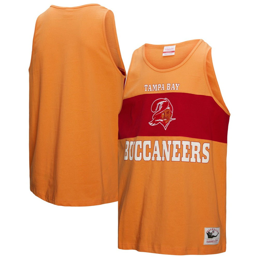 Tampa Bay Buccaneers Retro Colorblock Tank Top - Orange Tops