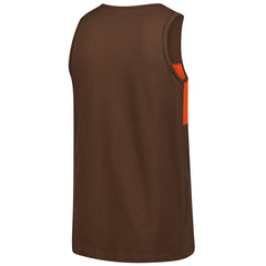 Cleveland Browns Retro Colorblock Tank Top - Brown Tops