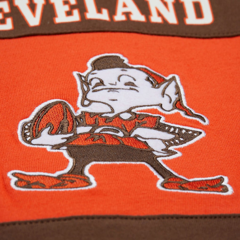 Cleveland Browns Retro Colorblock Tank Top - Brown Tops