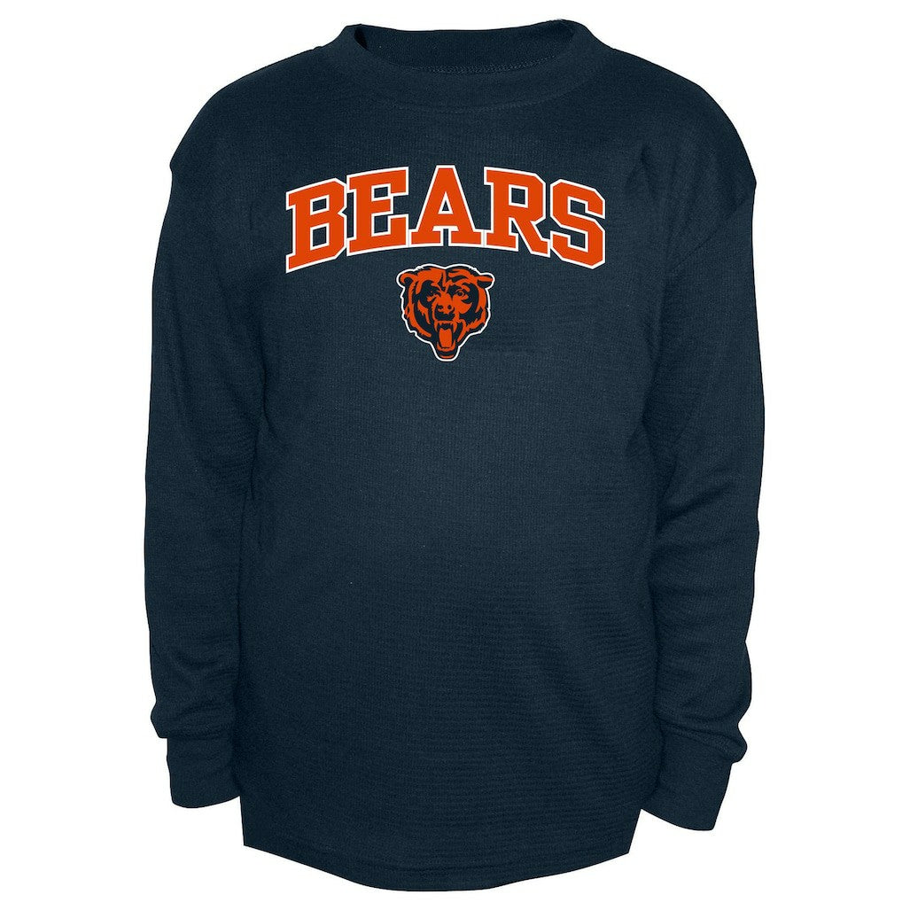 Chicago Bears Big & Tall Thermal Long Sleeve Crew Neck T-Shirt - Navy T-shirts