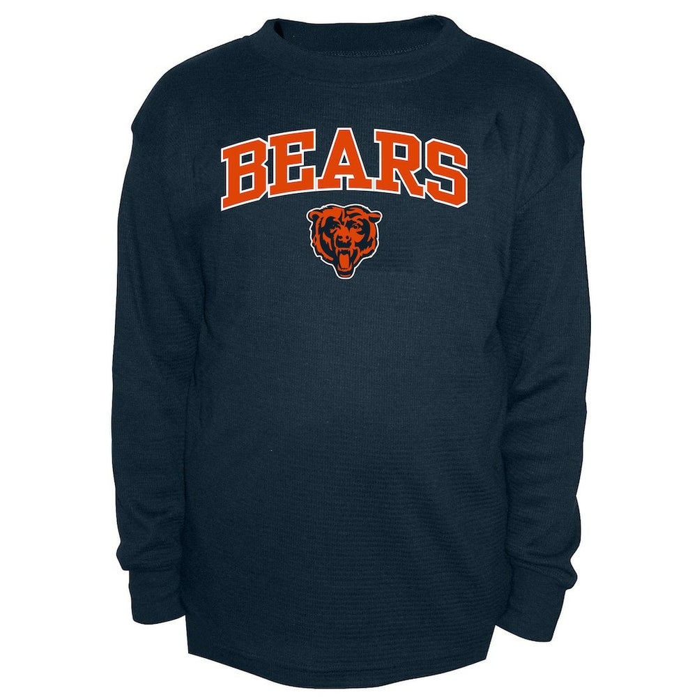 Chicago Bears Big & Tall Thermal Long Sleeve Crew Neck T-Shirt - Navy T-shirts
