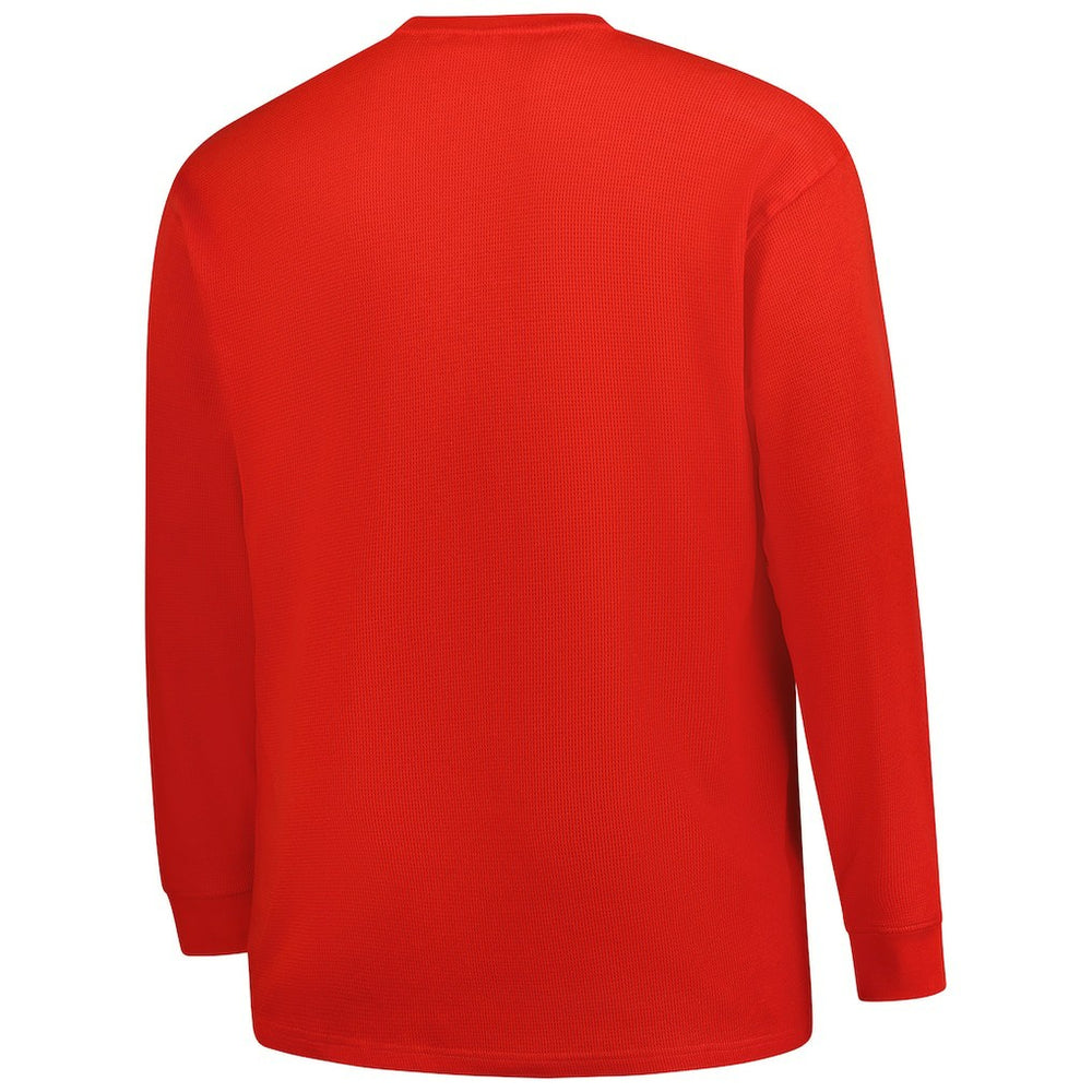 Houston Texans Big & Tall Throwback Thermal Long Sleeve T-Shirt - Red T-shirts