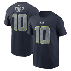 Cooper Kupp Seattle Seahawks Player Name & Number T-Shirt - College Navy T-shirts
