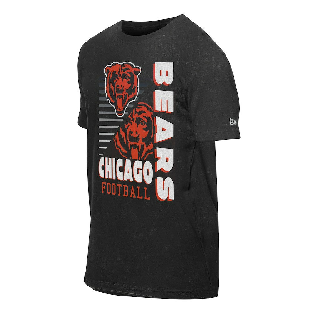 Chicago Bears New Era Enzyme Washed Oversized T-Shirt - Black T-shirts